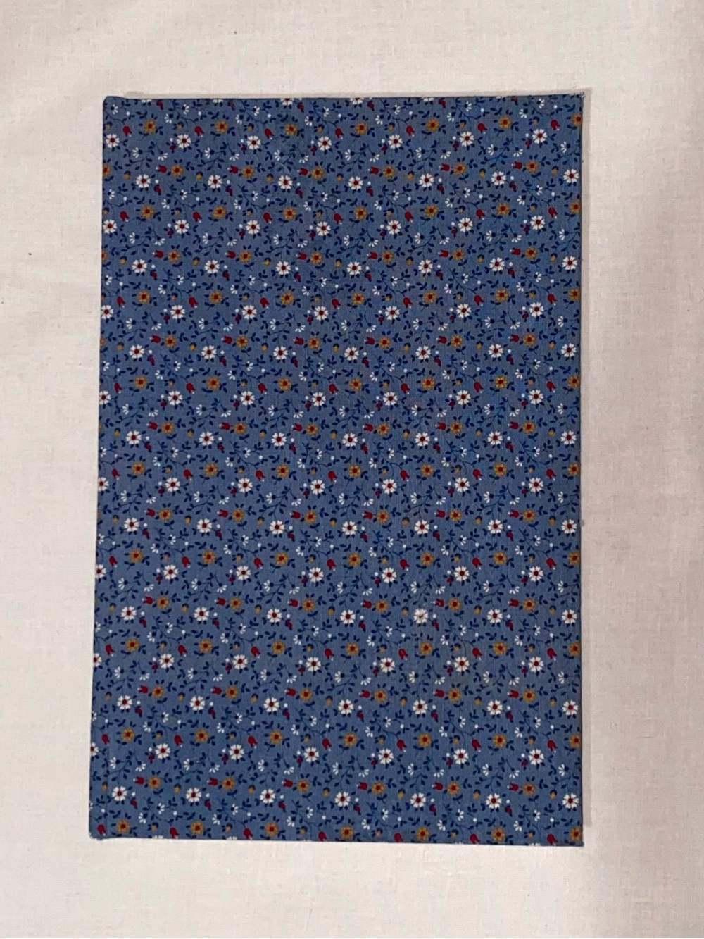 Blue Floral Handmade Book- cotton cover
